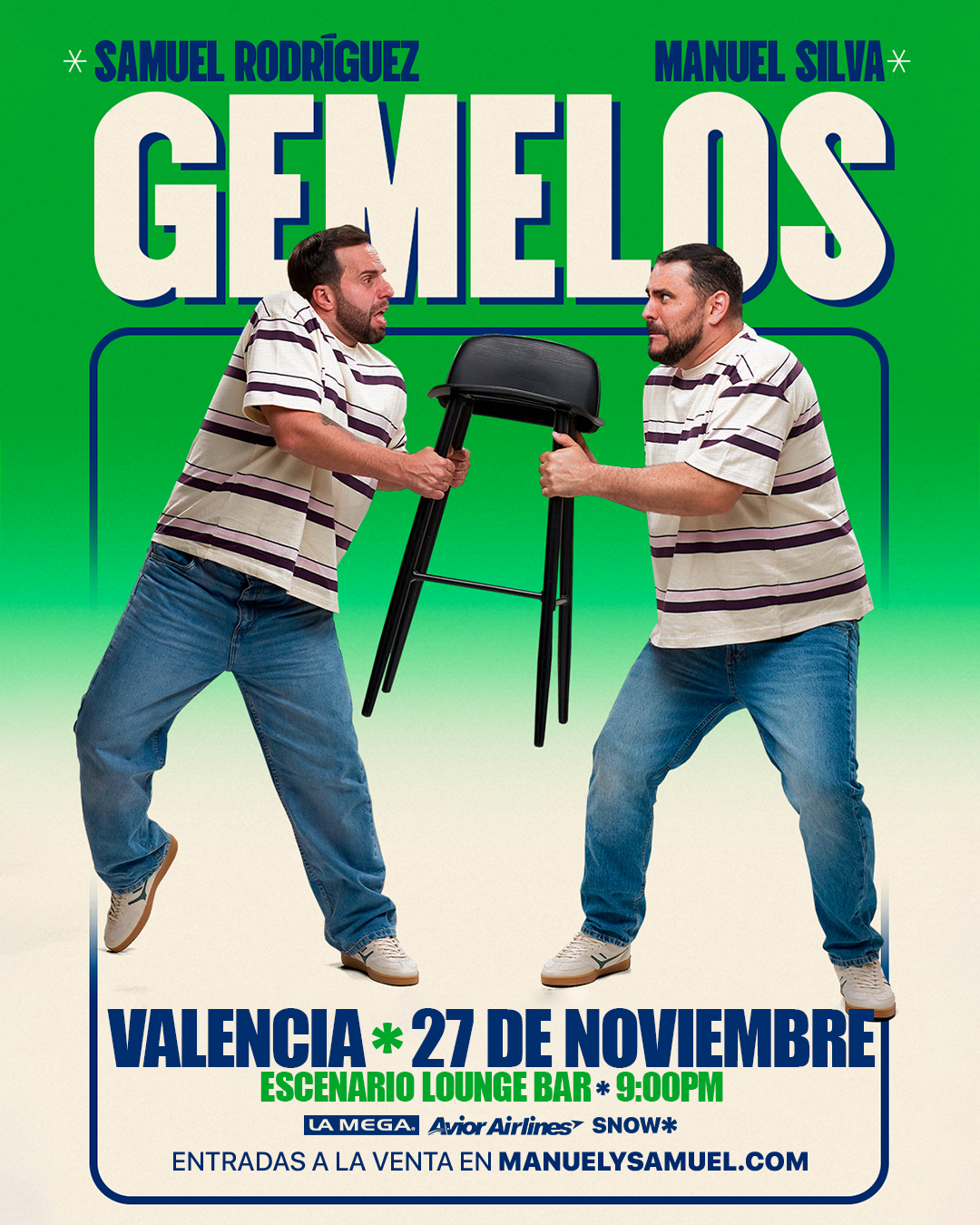 Manuel y Samuel presentan: Gemelos – Valencia🇻🇪