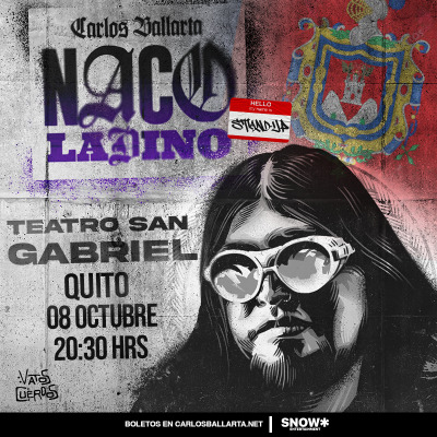 Carlos Ballarta presenta Naco Ladino en Quito🇪🇨