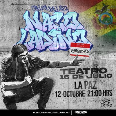 Carlos Ballarta presenta Naco Ladino en La Paz🇧🇴